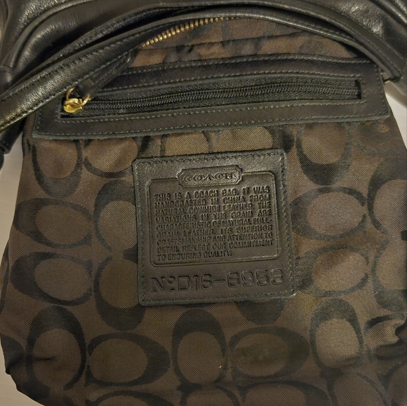 Rare Vintage Coach 6953 Amanda Small Hobo Bag Purse Black - Picture 14 of 16